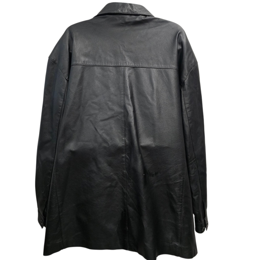 Collezione Leather Coat Mens Sz 4XLT Black - Picture 4 of 13
